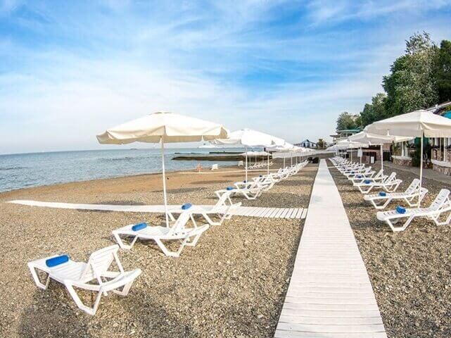 Собственный пляж